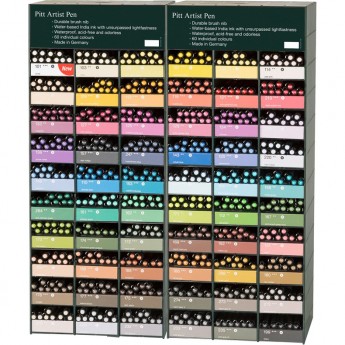 Дисплей капиллярных ручек FABER-CASTELL PITT ARTIST PEN BRUSH, ассорти 60 цветов Дисплей капиллярных ручек FABER-CASTELL PITT ARTIST PEN BRUSH, ассорти 60 цветов
