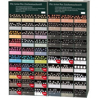 Дисплей капиллярных ручек FABER-CASTELL PITT ARTIST PEN, с наполнением, 576шт., 2 модуля Дисплей капиллярных ручек FABER-CASTELL PITT ARTIST PEN, с наполнением, 576шт., 2 модуля