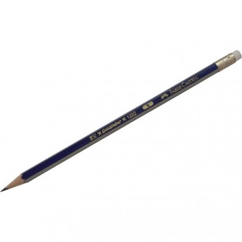 Карандаш чернографитный FABER-CASTELL GOLDFABER 1222 B, с ластиком