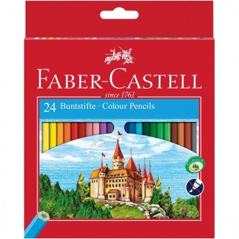 Карандаши цветные FABER-CASTELL, 24 цвета, картон