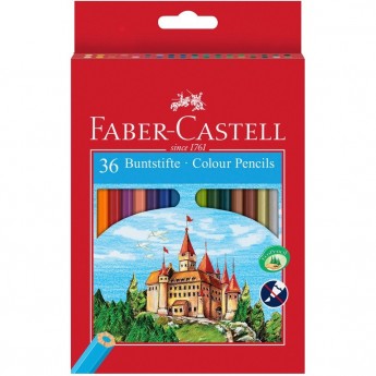 Карандаши цветные FABER-CASTELL, 36 цветов, картон