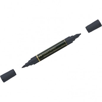 Маркер акварельный пигментированный FABER-CASTELL ALBRECHT DÜRER, цвет 235 холодный серый VI, двухсторонний