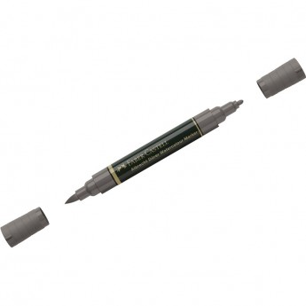 Маркер акварельный пигментированный FABER-CASTELL ALBRECHT DÜRER, цвет 273 теплый серый IV, двухсторонний
