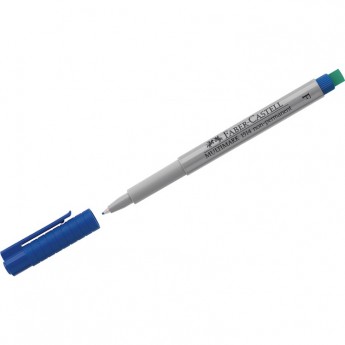 Маркер неперманентный для глянцевых поверхностей FABER-CASTELL MULTIMARK NON PERMANENT F, синий, 0,6мм, с ластиком Маркер неперманентный для глянцевых поверхностей FABER-CASTELL MULTIMARK NON PERMANENT F, синий, 0,6мм, с ластиком