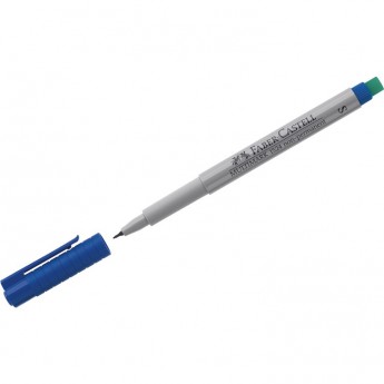 Маркер неперманентный для глянцевых поверхностей FABER-CASTELL MULTIMARK NON PERMANENT S, синий, 0,4мм, с ластиком Маркер неперманентный для глянцевых поверхностей FABER-CASTELL MULTIMARK NON PERMANENT S, синий, 0,4мм, с ластиком