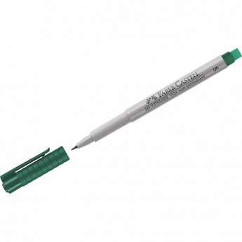 Маркер неперманентный для глянцевых поверхностей FABER-CASTELL MULTIMARK NON PERMANENT S, зеленый, 0,4мм, с ластиком Маркер неперманентный для глянцевых поверхностей FABER-CASTELL MULTIMARK NON PERMANENT S, зеленый, 0,4мм, с ластиком