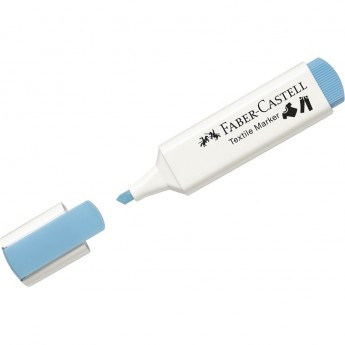 Маркер перманентный для ткани FABER-CASTELL TEXTILE голубой, 1-5мм Маркер перманентный для ткани FABER-CASTELL TEXTILE голубой, 1-5мм