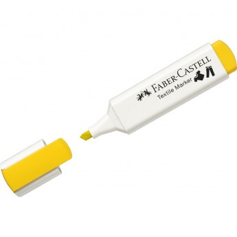 Маркер перманентный для ткани FABER-CASTELL TEXTILE желтый, 1-5мм Маркер перманентный для ткани FABER-CASTELL TEXTILE желтый, 1-5мм