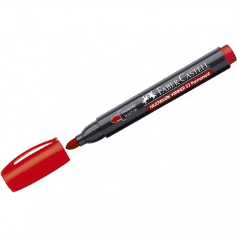Маркер перманентный FABER-CASTELL MULTIMARK WINNER 52" красный, пулевидный, 2,8мм Маркер перманентный FABER-CASTELL MULTIMARK WINNER 52" красный, пулевидный, 2,8мм