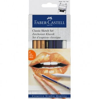 Набор художественных изделий FABER-CASTELL CLASSIC SKETCH, 6 предметов