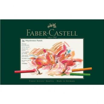 Пастель художественная FABER-CASTELL POLYCHROMOS 36 цветов, картонная упаковка Пастель художественная FABER-CASTELL POLYCHROMOS 36 цветов, картонная упаковка