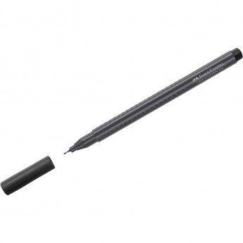 Ручка капиллярная FABER-CASTELL GRIP FINEPEN черная, 0,4мм, трехгранная Ручка капиллярная FABER-CASTELL GRIP FINEPEN черная, 0,4мм, трехгранная