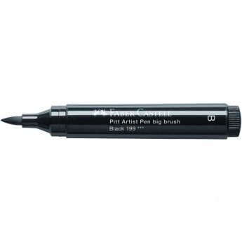 Ручка капиллярная FABER-CASTELL PITT ARTIST PEN BIG BRUSH цвет 199 черный, 3мм, пишущий узел "кисть" Ручка капиллярная FABER-CASTELL PITT ARTIST PEN BIG BRUSH цвет 199 черный, 3мм, пишущий узел "кисть"