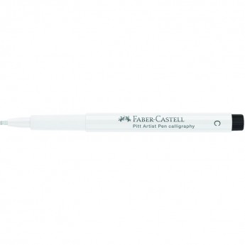 Ручка капиллярная FABER-CASTELL PITT ARTIST PEN CALLIGRAPHY цвет 101 белый, С=2,5мм, пишущий узел каллиграфический Ручка капиллярная FABER-CASTELL PITT ARTIST PEN CALLIGRAPHY цвет 101 белый, С=2,5мм, пишущий узел каллиграфический