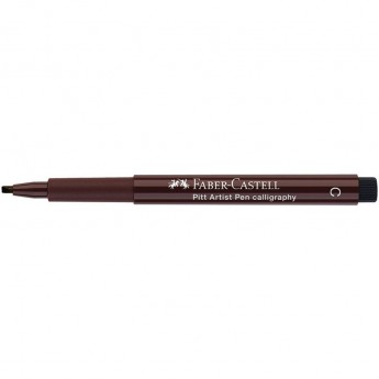 Ручка капиллярная FABER-CASTELL PITT ARTIST PEN CALLIGRAPHY цвет 175 темная сепия, С=2,5мм, пишущий узел каллиграфический Ручка капиллярная FABER-CASTELL PITT ARTIST PEN CALLIGRAPHY цвет 175 темная сепия, С=2,5мм, пишущий узел каллиграфический