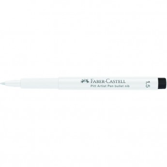 Ручка капиллярная FABER-CASTELL PITT ARTIST PEN цвет 101 белый, 1,5мм, пишущий узел "пуля" Ручка капиллярная FABER-CASTELL PITT ARTIST PEN цвет 101 белый, 1,5мм, пишущий узел "пуля"