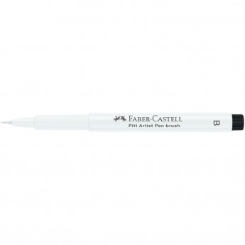 Ручка капиллярная FABER-CASTELL "PITT ARTIST PEN BRUSH" цвет 101 белый, 2,5 мм, пишущий узел "кисть" Ручка капиллярная FABER-CASTELL "PITT ARTIST PEN BRUSH" цвет 101 белый, 2,5 мм, пишущий узел "кисть"