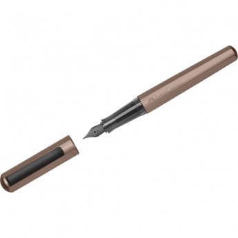 Ручка перьевая FABER-CASTELL HEXO синяя, М=0,75мм, шестигранная, бронзовый корпус Ручка перьевая FABER-CASTELL HEXO синяя, М=0,75мм, шестигранная, бронзовый корпус