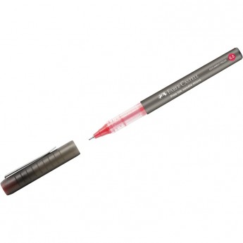 Ручка-роллер FABER-CASTELL FREE INK NEEDLE красная, 0,5мм, одноразовая Ручка-роллер FABER-CASTELL FREE INK NEEDLE красная, 0,5мм, одноразовая