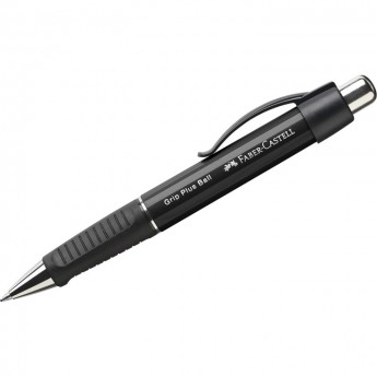 Ручка шариковая автоматическая FABER-CASTELL GRIP PLUS BALL синяя, 0,7мм, грип, корпус черный Ручка шариковая автоматическая FABER-CASTELL GRIP PLUS BALL синяя, 0,7мм, грип, корпус черный