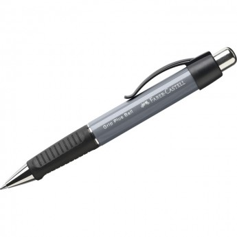 Ручка шариковая автоматическая FABER-CASTELL GRIP PLUS BALL синяя, 0,7мм, грип, корпус серый камень Ручка шариковая автоматическая FABER-CASTELL GRIP PLUS BALL синяя, 0,7мм, грип, корпус серый камень