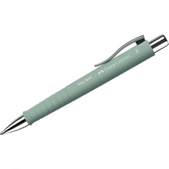 Ручка шариковая автоматическая FABER-CASTELL POLY BALL XB синяя, 1,4мм, софт-тач, трехгранная, мятно-зеленый корпус Ручка шариковая автоматическая FABER-CASTELL POLY BALL XB синяя, 1,4мм, софт-тач, трехгранная, мятно-зеленый корпус