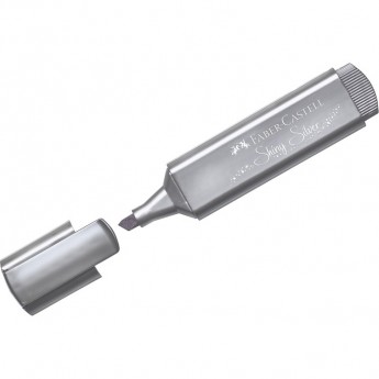 Текстовыделитель FABER-CASTELL TL 46 METALLIC мерцающий серебряный, 1-5мм Текстовыделитель FABER-CASTELL TL 46 METALLIC мерцающий серебряный, 1-5мм